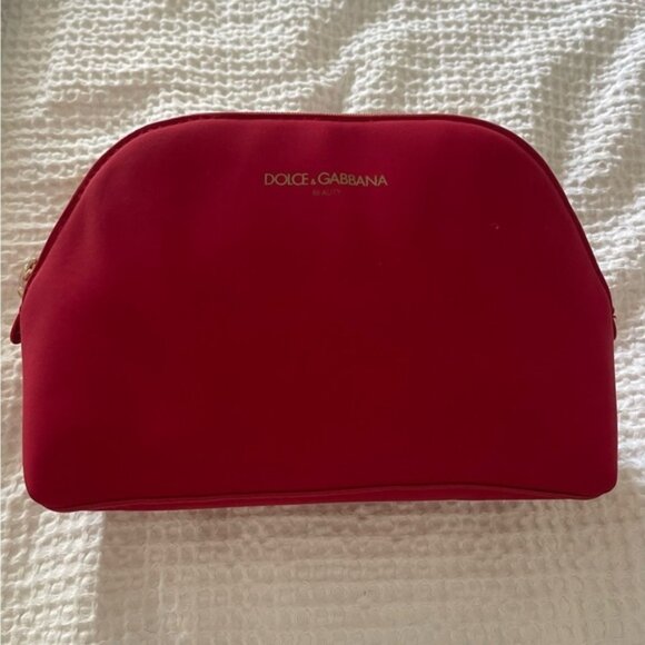 Dolce & Gabbana Handbags - DOLCE & GABANNA Red Beauty Bag/Make up Bag